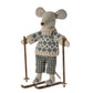 Maileg | Winter Mouse with Skis - Dad