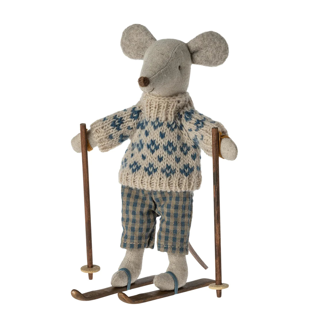 Maileg | Winter Mouse with Skis - Dad