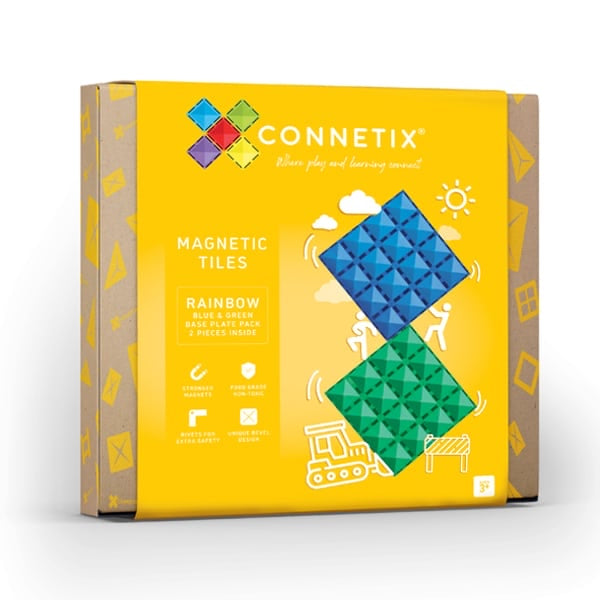 Connetix | Base Plate Pack (Blue & Green)