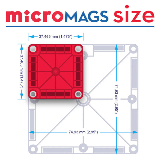 Magna Tiles | MicroMAGS 26pc Travel Set