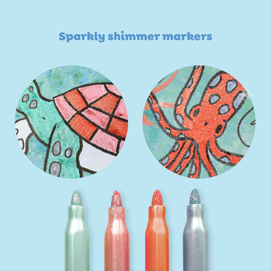 Crocodile Creek | Shimmer Colouring Set