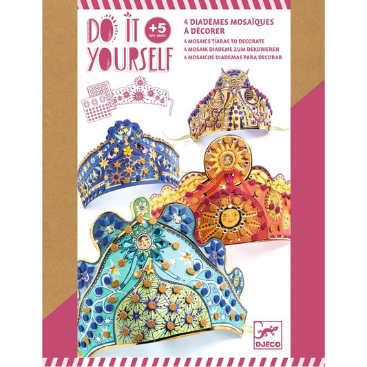 Djeco | Do It Yourself Enchantress Tiaras (Sticker Mosaics)