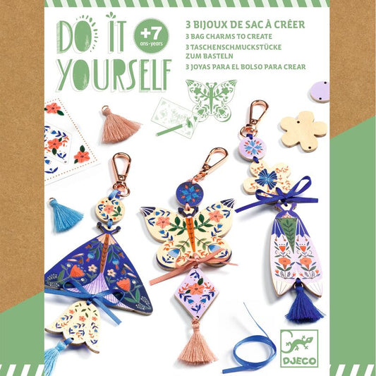 Djeco | Do It Yourself Butterfly Bag Charms