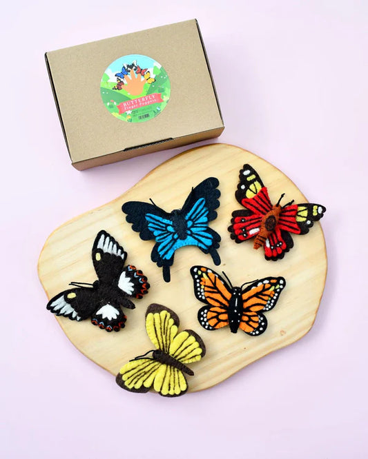 Tara Treasures | Finger Puppet Set - Butterflies