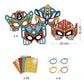 Djeco | Do It Yourself Super Robot Masks (Metalic Stickers)