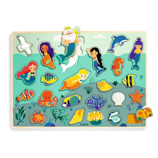 Djeco | 22pc Sea Wooden Puzzle