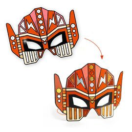 Djeco | Do It Yourself Super Robot Masks (Metalic Stickers)