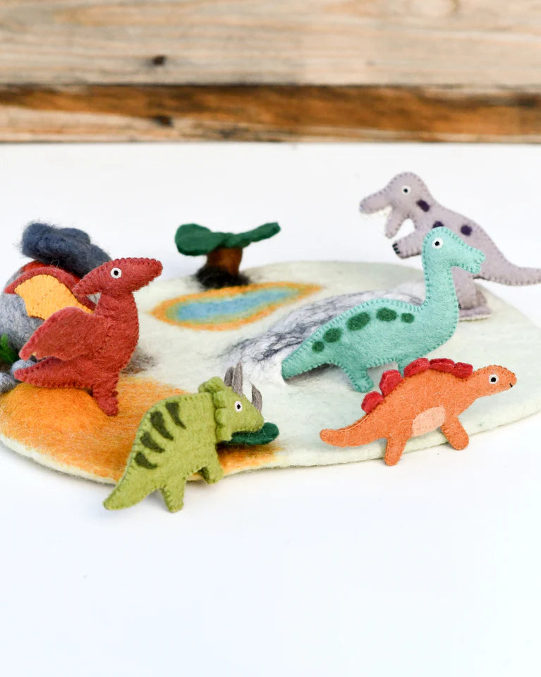 Tara Treasures | Finger Puppet Set - Dinosaur