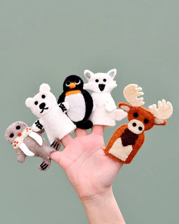 Tara Treasures | Finger Puppet Set - Polar Animals