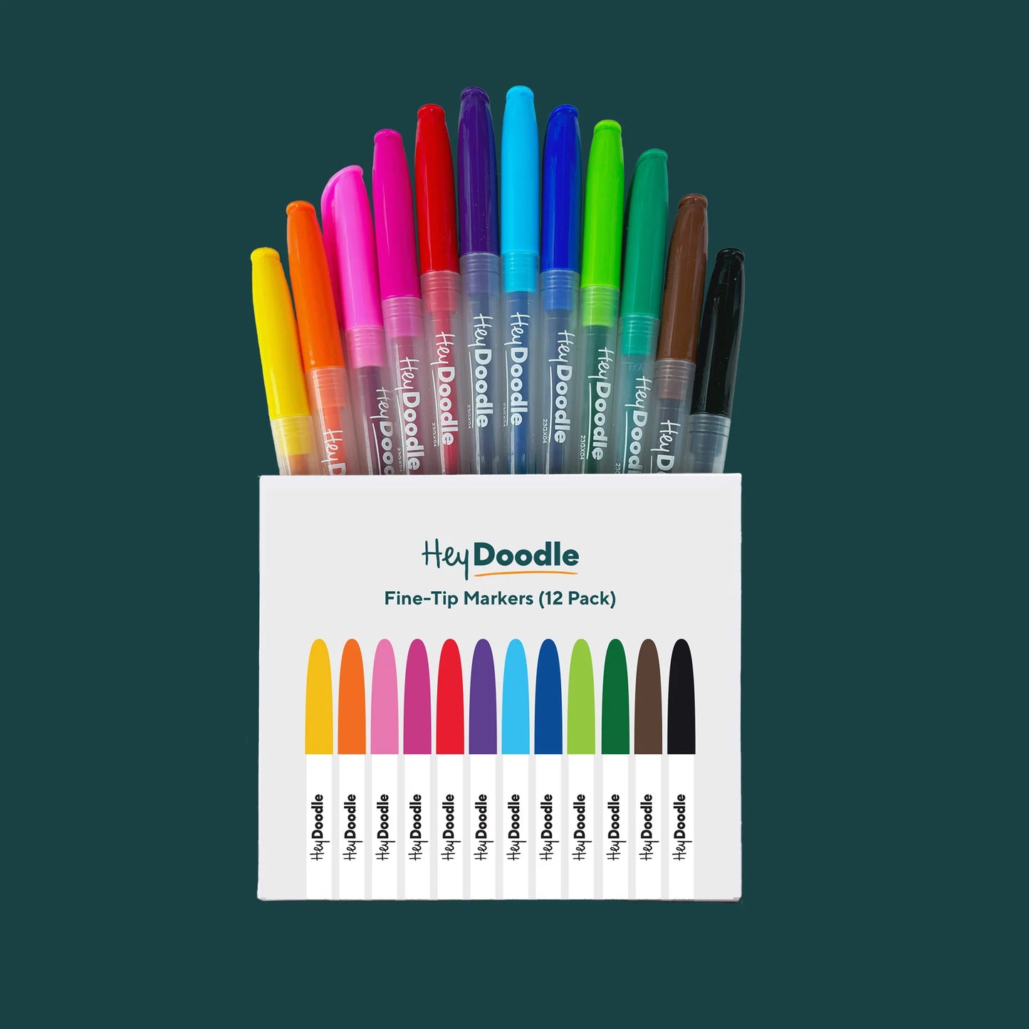 Hey Doodle | Markers - 12 pack (various)