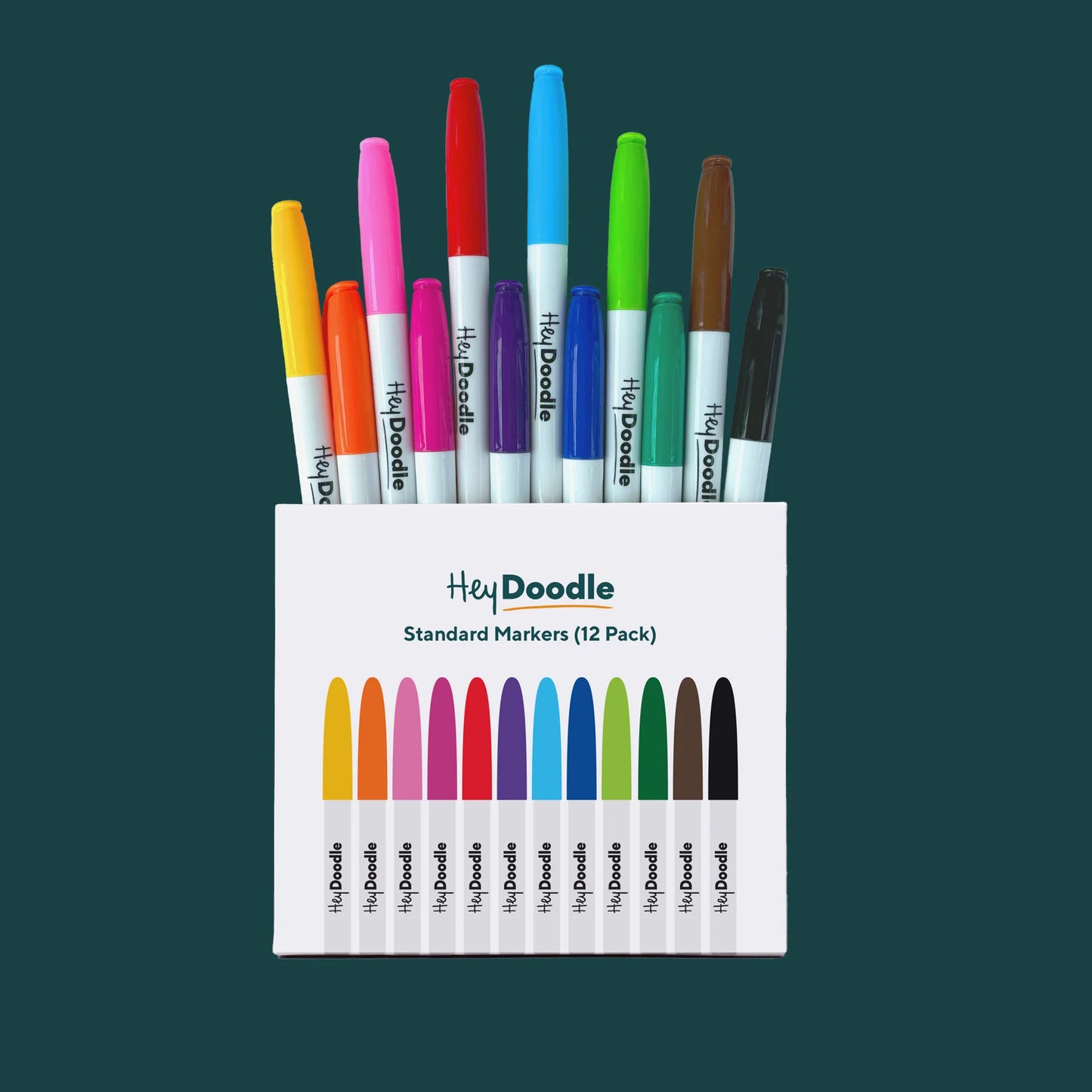 Hey Doodle | Markers - 12 pack (various)