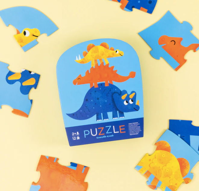 Crocodile Creek | Mini Puzzle 12 pc - Dino Friends