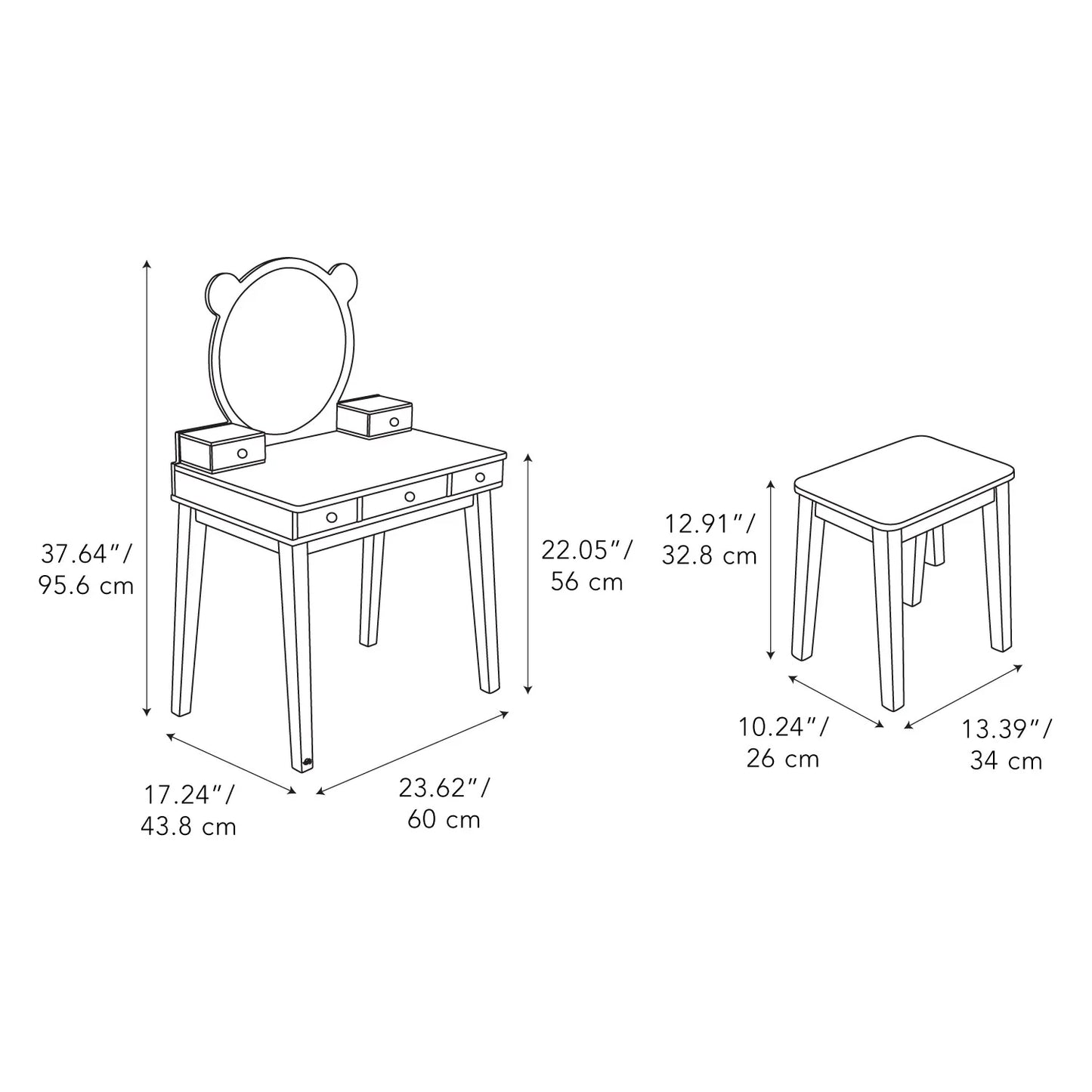 Tender Leaf | Forest Dressing Table