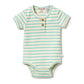 Wilson + Frenchy | Organic Henley Bodysuit - Petit Sage