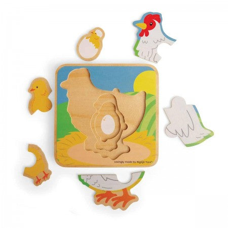 Bigjigs | Chicken Lifecycle Puzzle