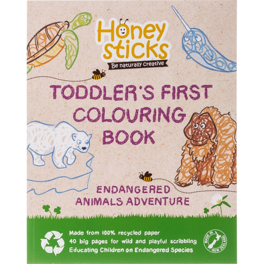 Honeysticks | Toddlers First Colouring Book