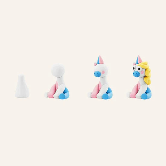 Hey Clay | Rainbow Unicorn Set