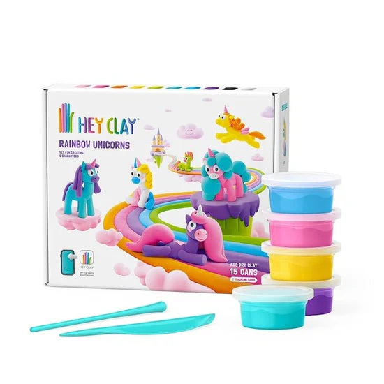 Hey Clay | Rainbow Unicorn Set