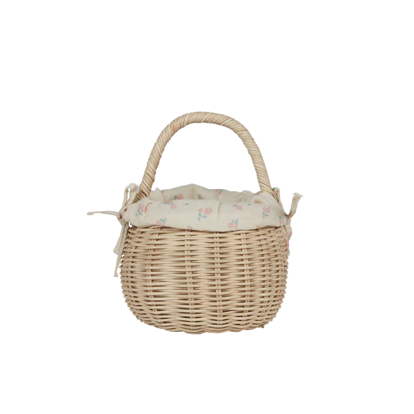 Olli Ella | Rattan Berry Basket with Lining