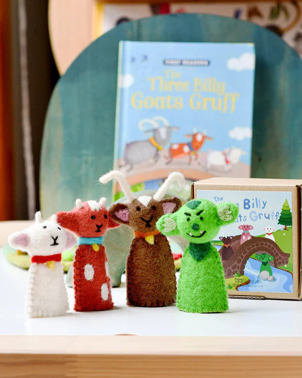 Tara Treasures | Finger Puppet Set - Three Billy Goats Gruff