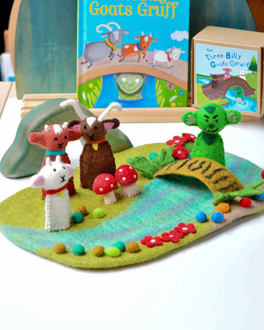 Tara Treasures | Finger Puppet Set - Three Billy Goats Gruff