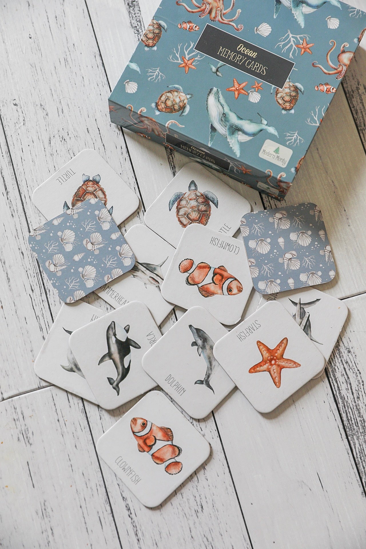 Modern Monty | Ocean Memory Card Game