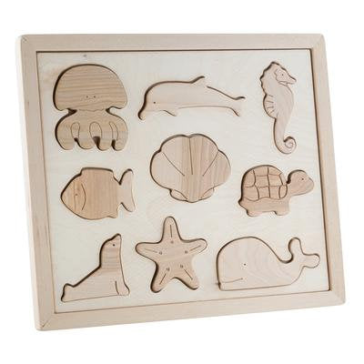 Kubi Dubi | Wooden Sorting Puzzle (Sea Creatures)