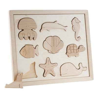 Kubi Dubi | Wooden Sorting Puzzle (Sea Creatures)