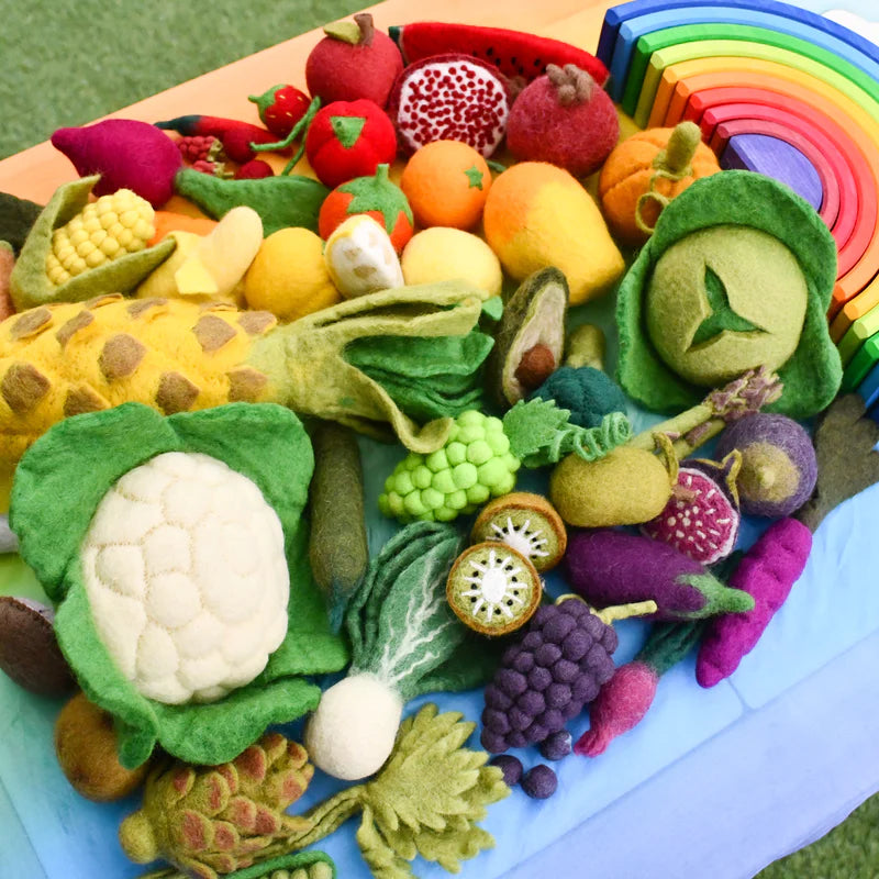 Tara Treasures | Felt Vegetables and Fruits Set A 14pc