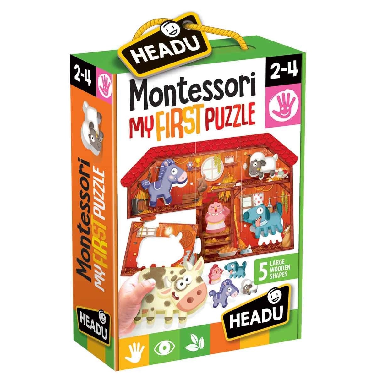 Headu | Montessori My First Puzzle - The Farm