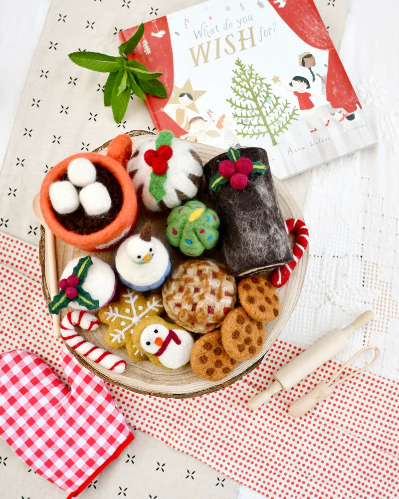 Tara Treasures | Felt Christmas Grazing Box Set B 14pc – Peach & Pip