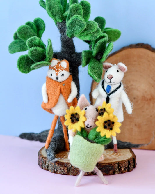 Tara Treasures | Felt Sunflower Pot