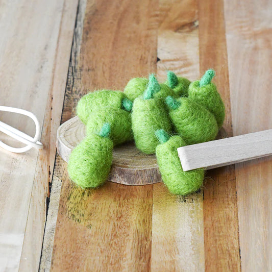 Tara Treasures | Loose Parts Play - Felt Pears 10pc