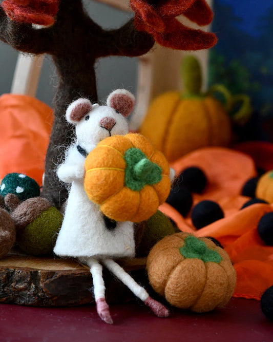 Tara Treasures | Loose Parts Play - Felt Pumpkins 5pc (Salmon)