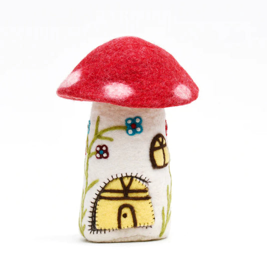 Tara Treasures | Fairies and Gnomes House - Red Toadstool