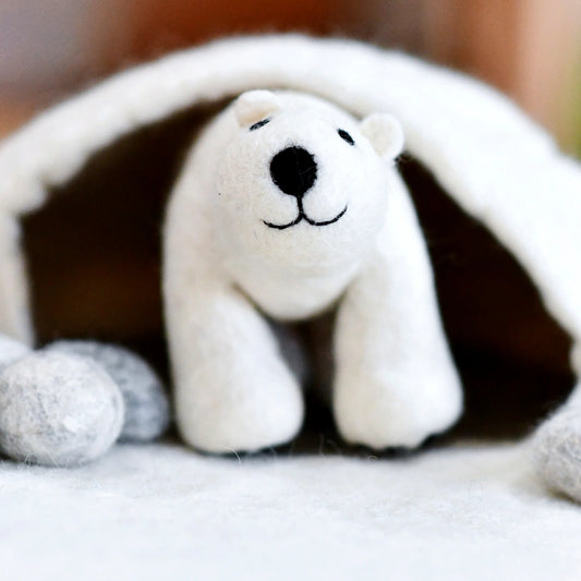 Tara Treasures | Felt Polar Bear Toy