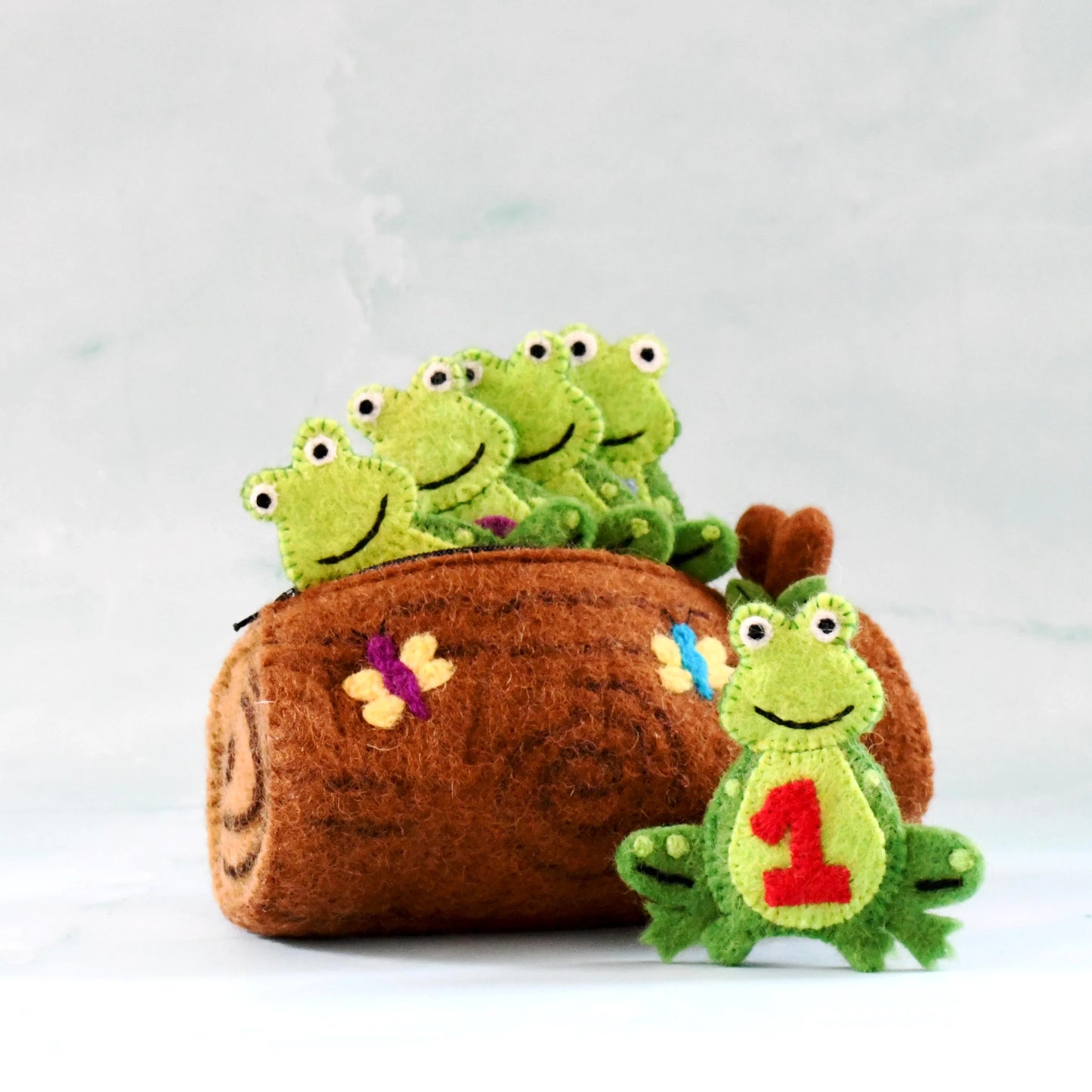 Tara Treasures | Finger Puppet Set - Five Little Speckled Frogs