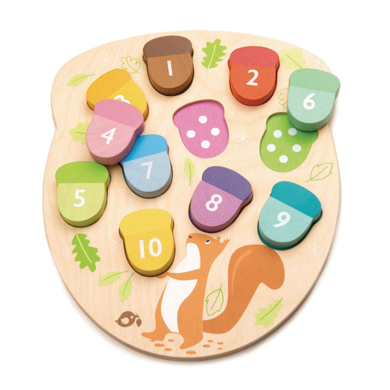 Tender Leaf | How Many Acorns Wooden Puzzle