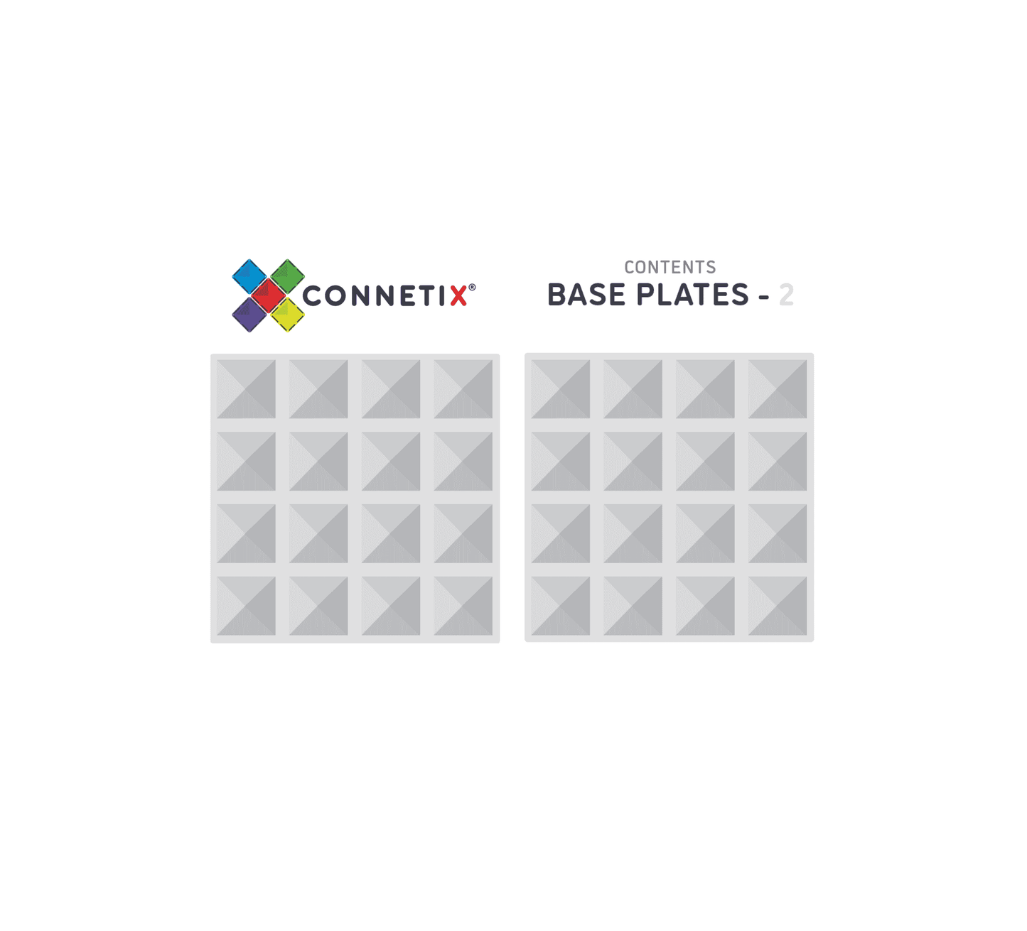 Connetix | Base Plate Pack (Clear)