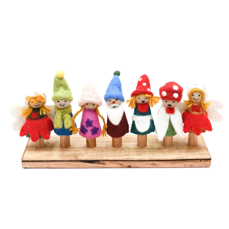 Tara Treasures | Finger Puppet Set - Fairies & Gnomes